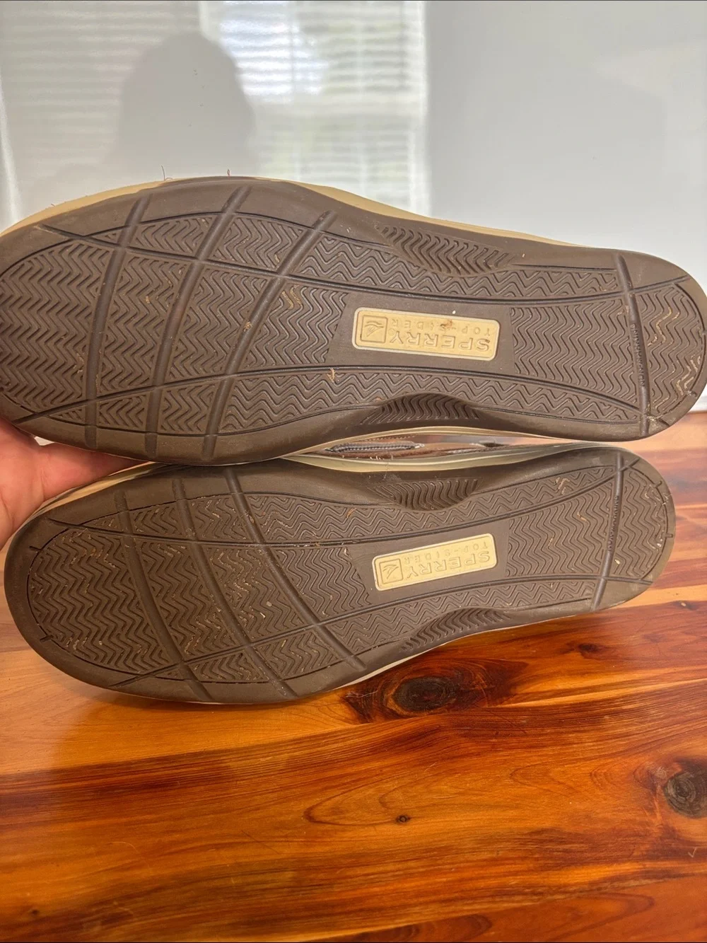 Sperry Tan Leather Lace-Up Boat Shoes